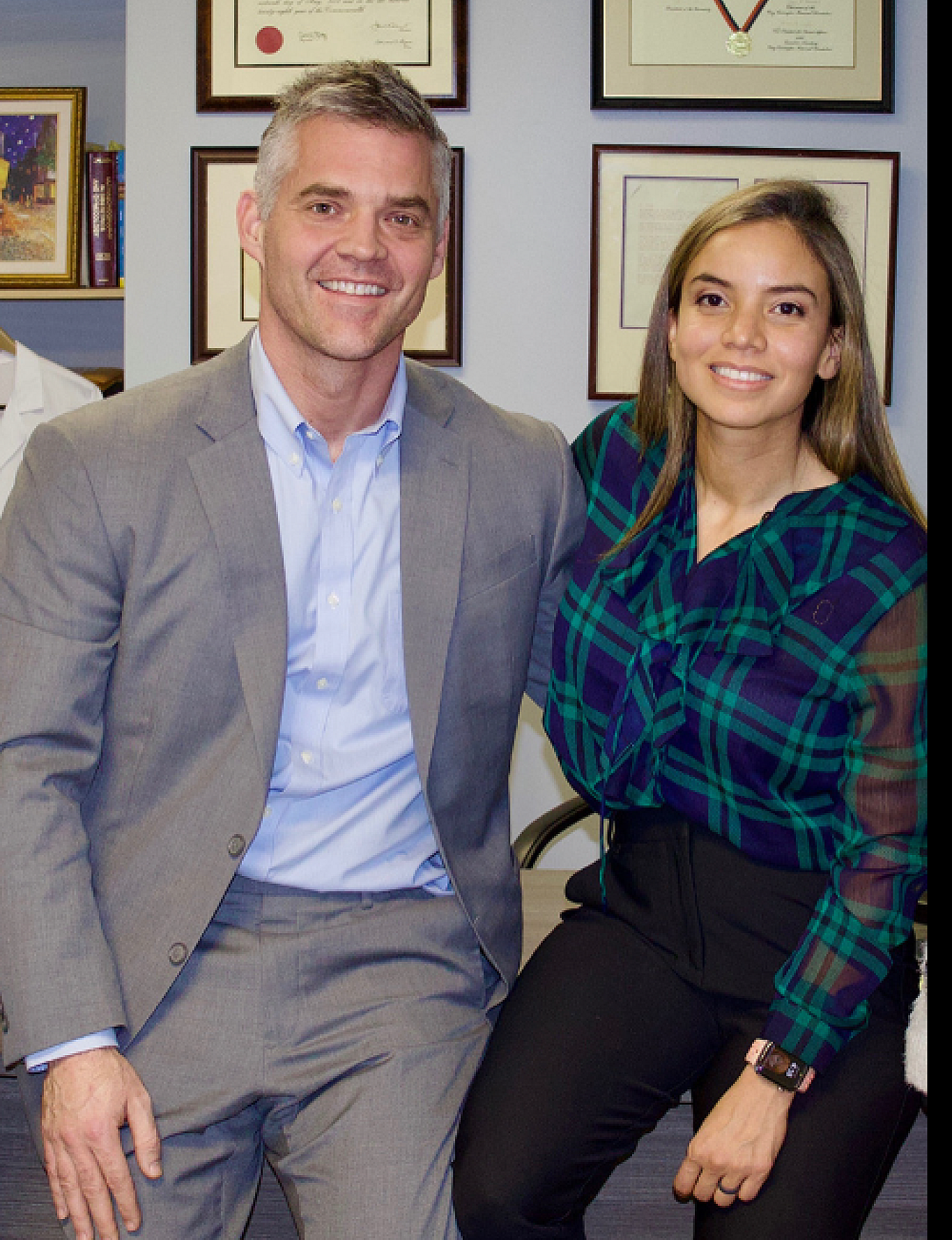 Dr John Rodney and Diana Acosta